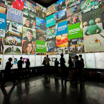 Large digital media display