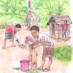 Illustration from Water Sanitation and Hygiene research project